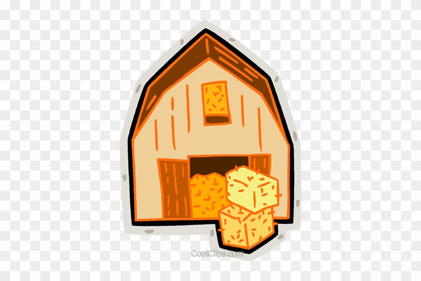 Barn Bales Farm Royalty Free Vector Clip - Scheune Clipart #1369920