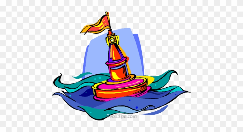 Buoy, Floating Channel Marker Royalty Free Vector Clip - Clip Art #1372007