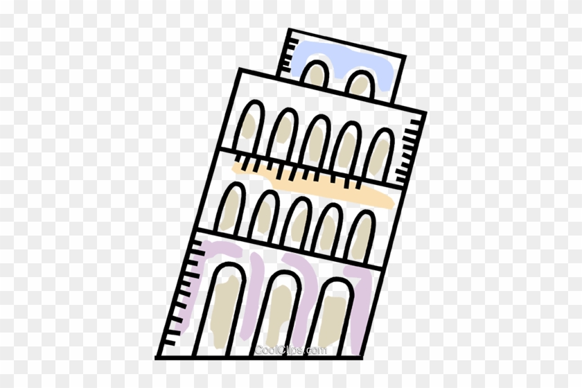 Leaning Tower Of Pisa Royalty Free Vector Clip Art - Leaning Tower Of Pisa #1373630