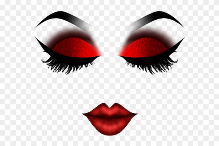 Sticker Roblox Makeup Mask Costume Dressup Red Roblox Makeup Face Free Transparent Png Clipart Images Download - ninja mask roblox for free