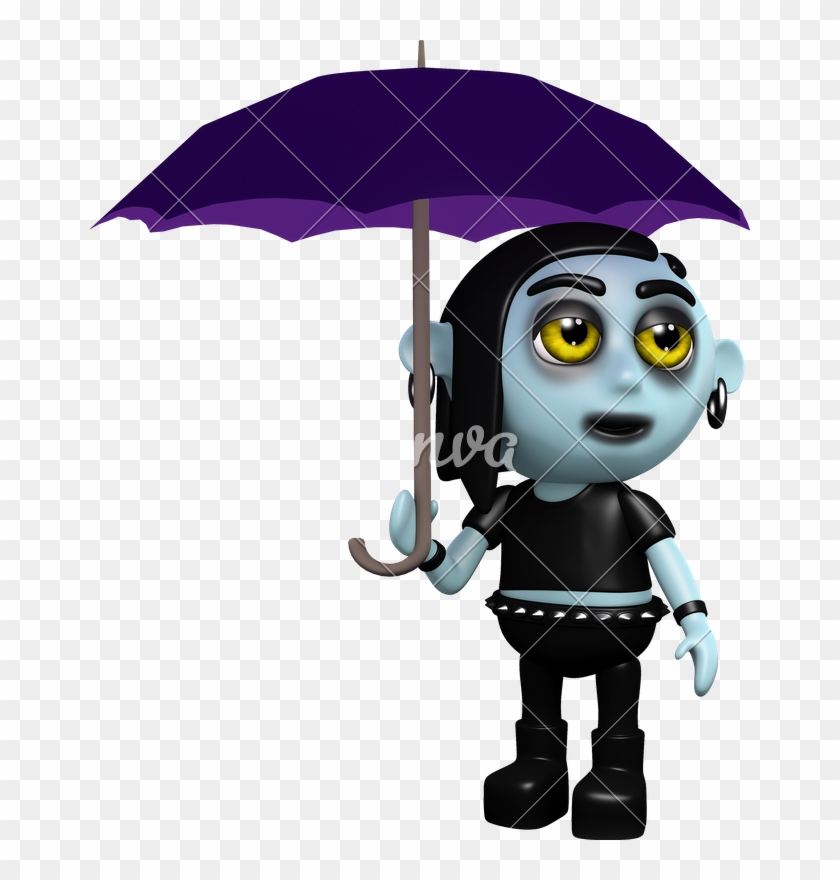 Download 3d Goth With Umbrella Umbrella Free Transparent Png Clipart Images Download