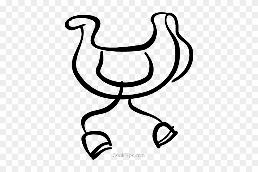 Saddle Royalty Free Vector Clip Art Illustration - Saddle Clipart Png #1375517