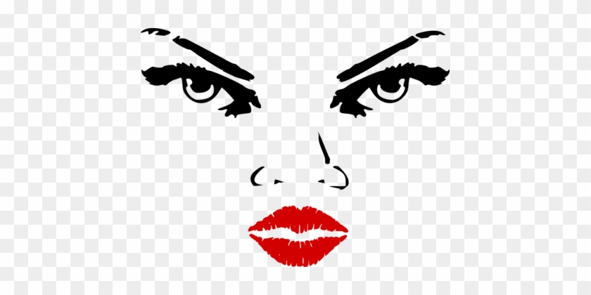 Eyes, Nose, Lips Computer Icons Eyes, Nose, Lips Face - Eyes Nose Mouth Png #1375707