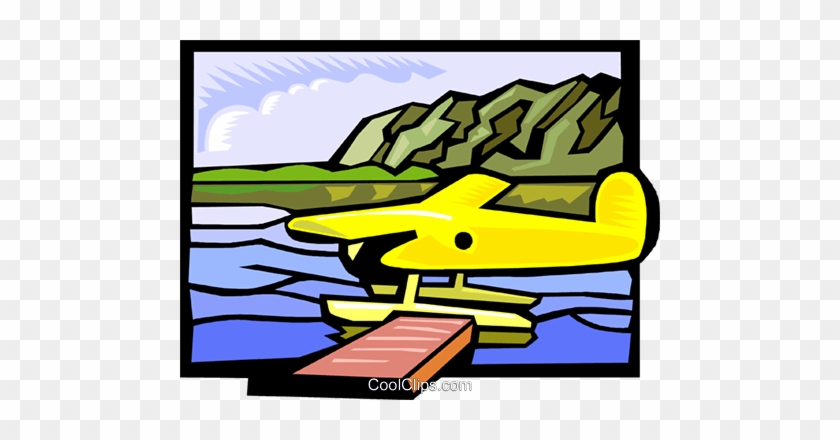 Float Plane Landing At A Remote Lake Royalty Free Vector - Float Plane Landing At A Remote Lake Royalty Free Vector #1377772