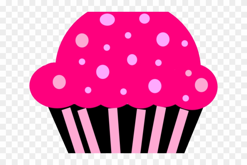 Pink Clipart Muffin - Cupcake Free Clip Art #1378563