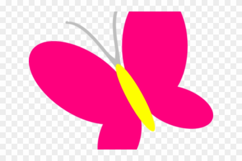 Pink Clipart Butterfly - Cartoon Clipart Butterfly #1378565