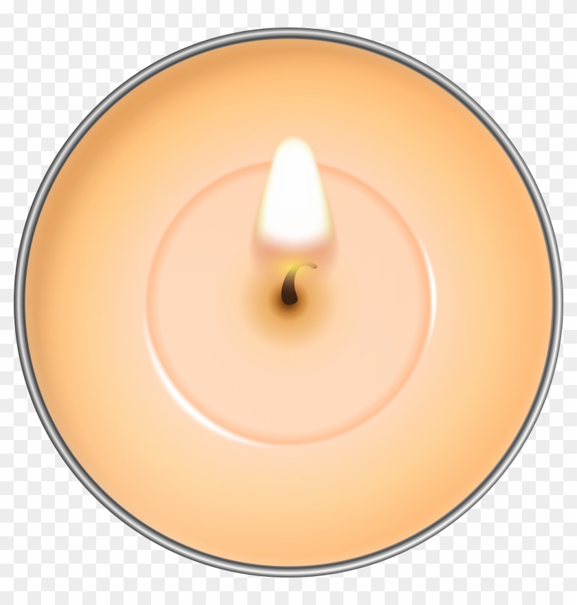 Round Orange Candle Png Clip Art - Round Orange Candle Png Clip Art #1378772