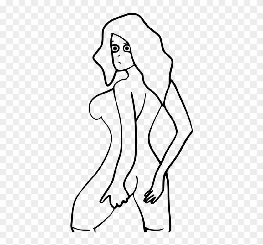 Computer Icons Art Woman Nudity Pdf - Line Art #1379468