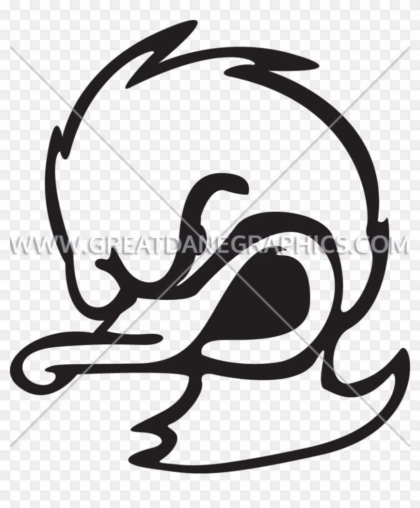 donald duck head silhouette
