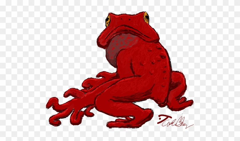 A Realistic Frog-like Creature With Really Neat, Wormy - Frog #1384363