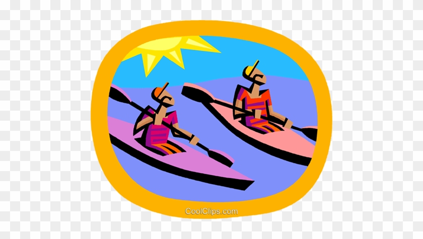 Water Sports, Kayaking Royalty Free Vector Clip Art - School #1384636