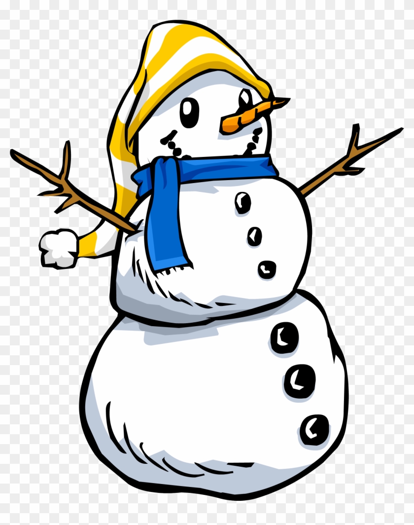 Image Sprite Png Club Penguin Wiki Fandom - Snowman Clipart Transparent ...