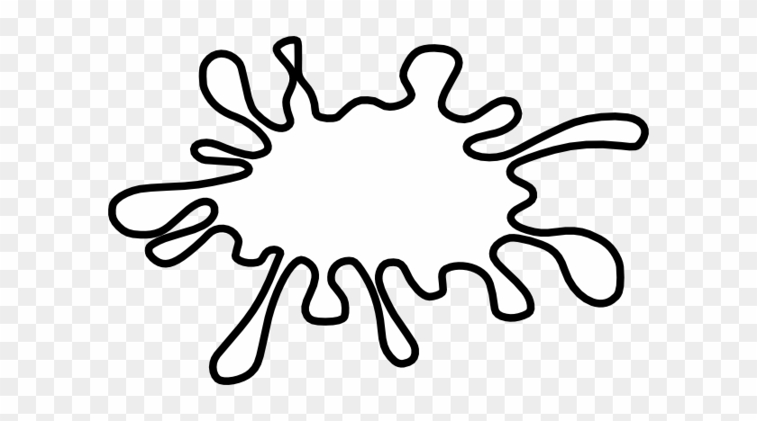 Dark Outline Splat Clip Art At Clker - Dark Outline Splat Clip Art At ...