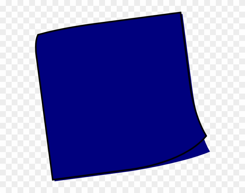 blue post it note clip art