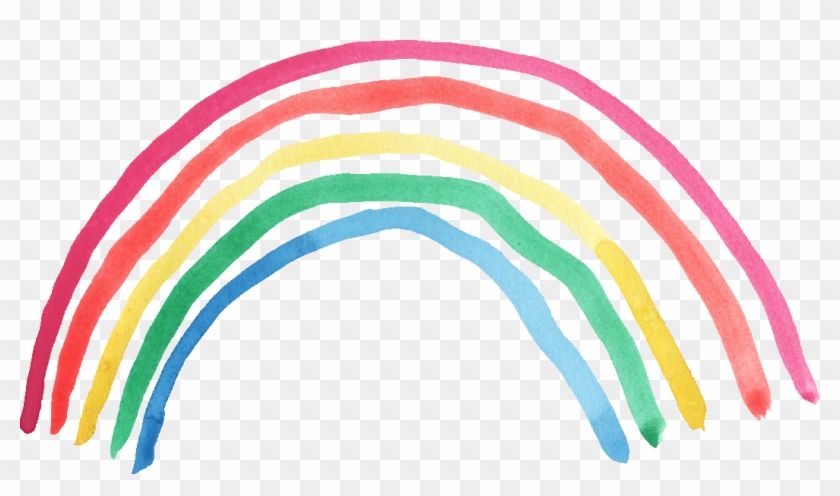 5 Watercolor Rainbow - Rainbow Png #217831