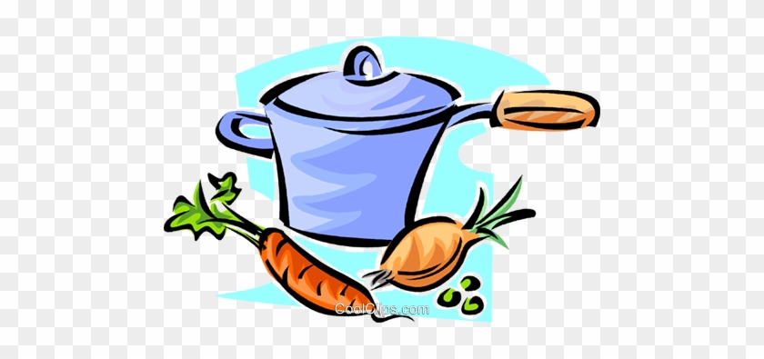 Pot Of Vegetable Soup Royalty Free Vector Clip Art - Clip Art #1387440