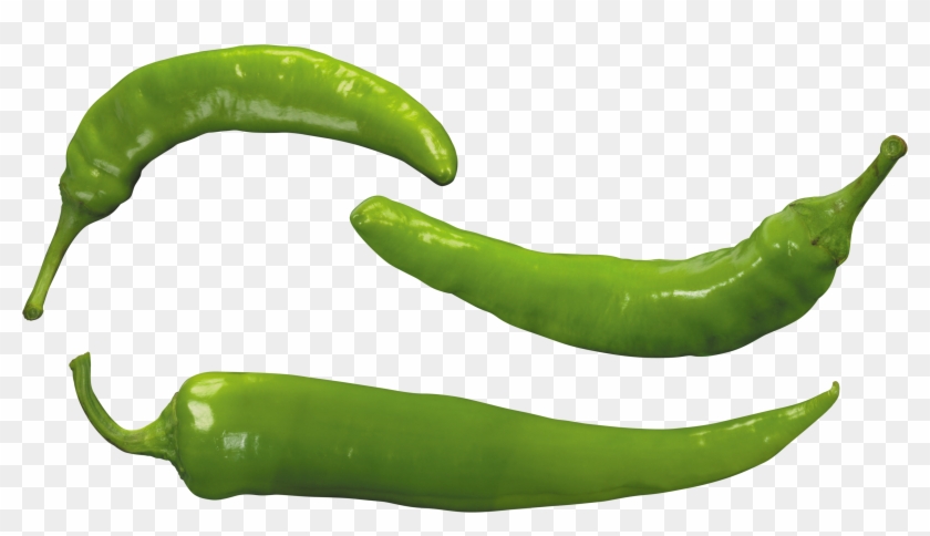 Green Clipart Chili Peppers - Green Hot Pepper Png #1389315