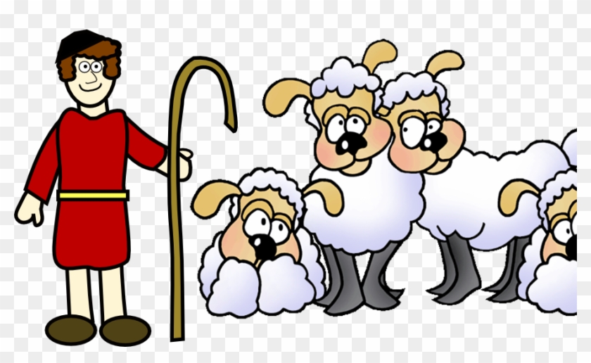 Clip Art Library Stock Hey Dbas What Are You Assuming - Shepherd With Sheep Clipart #1390482