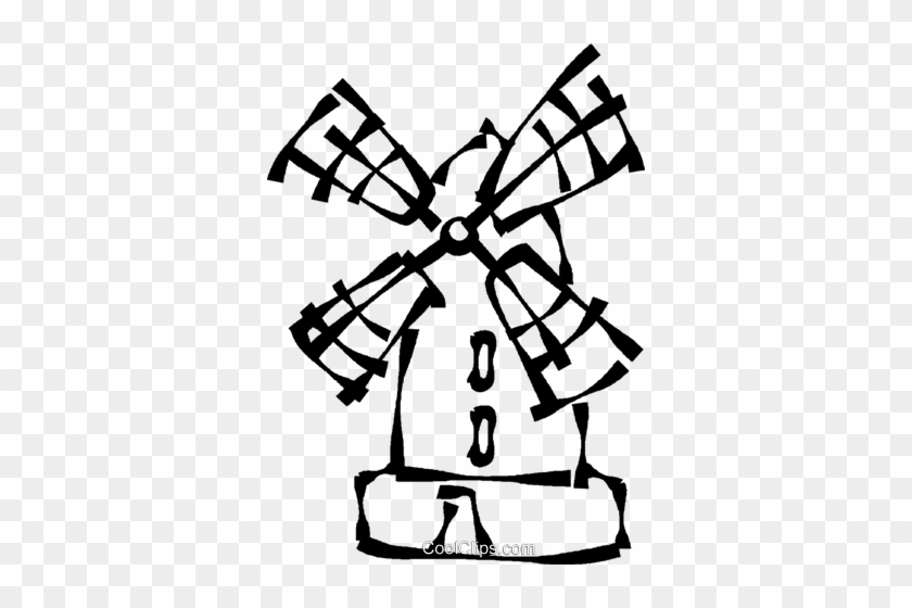 Windmill Line At Getdrawings - Windmühle Clipart #1390875