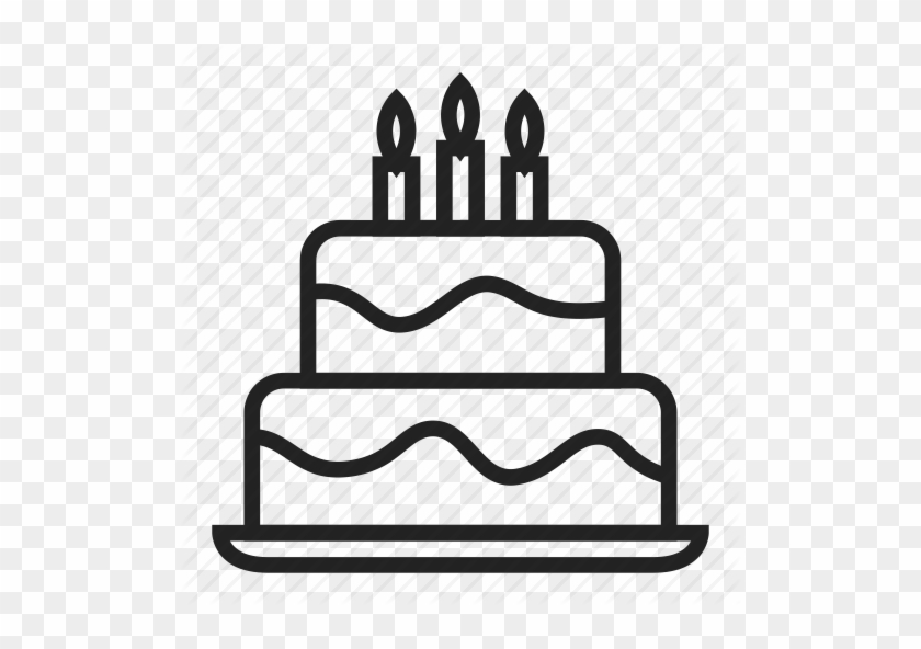 Download Birthday Cake Icon Clipart Birthday Cake Tart Birthday Cake Outline Png Free Transparent Png Clipart Images Download