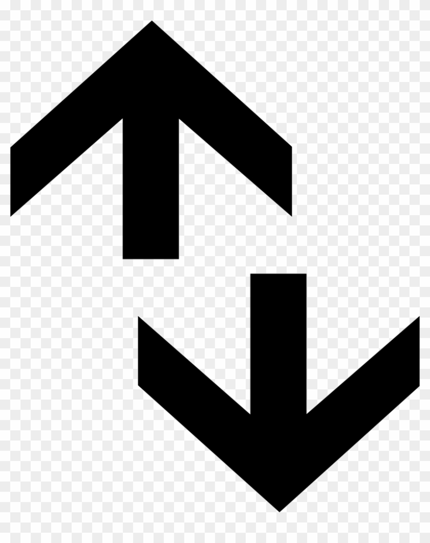 Png Black And White Two Way Arrow Svg - Both Ways Arrow Icon #1391467