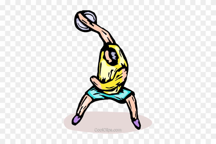 Discus Thrower Royalty Free Vector Clip Art Illustration - Illustration #1391935