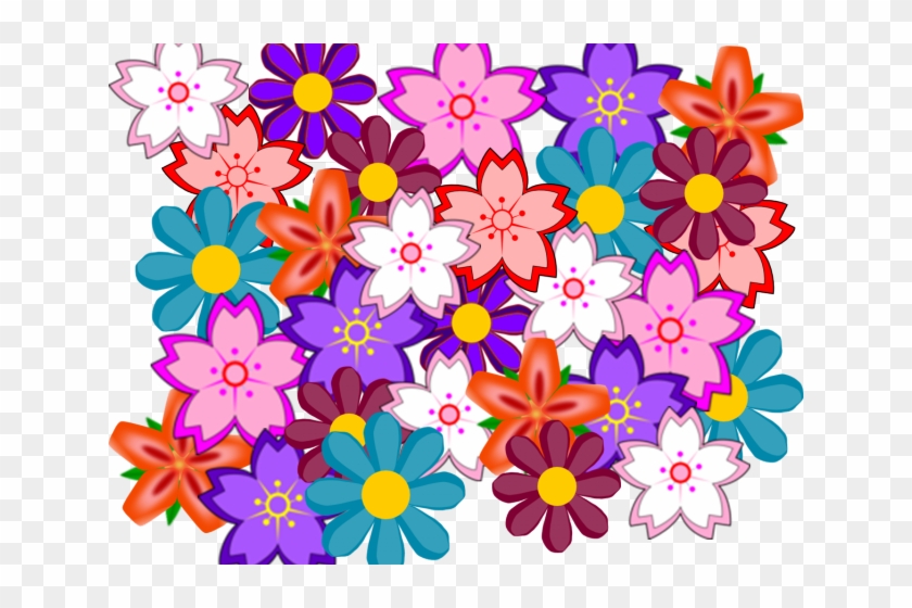 Floral Clipart Collage - Hawaiian Flowers Clip Art #1395224