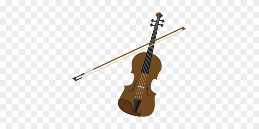 Bass Violin Double Bass String Instruments Viola - Violin And Bow Clipart #1395723