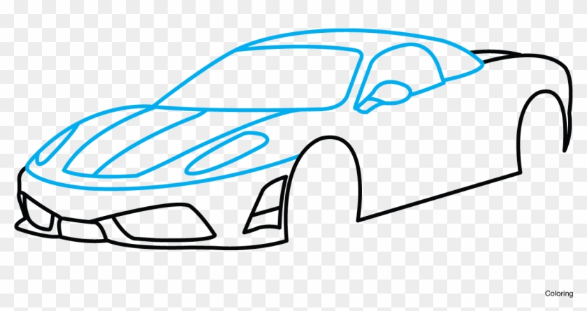 How to Draw a Ferrari Car - Step by Step || Very Easy || Aarnav Chaudhary -  YouTube