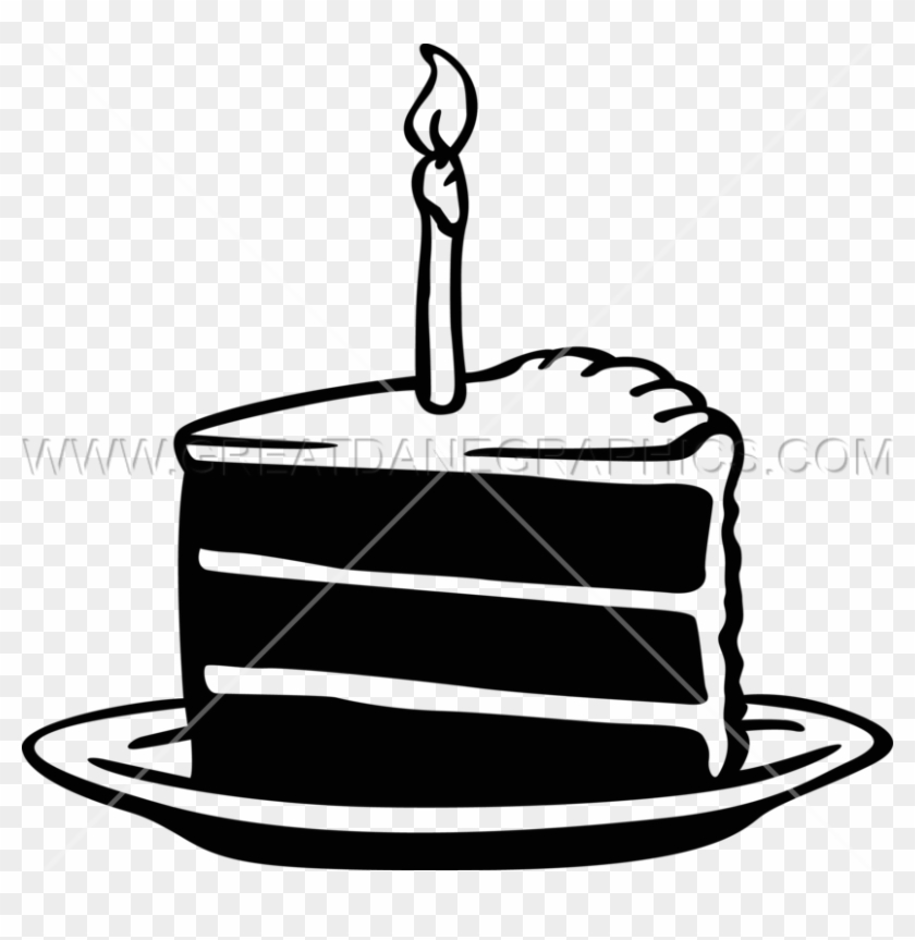 cake slice clipart black and white