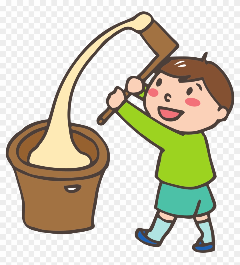 Mochi Pounding - Mochi Pounding Clipart #1401827