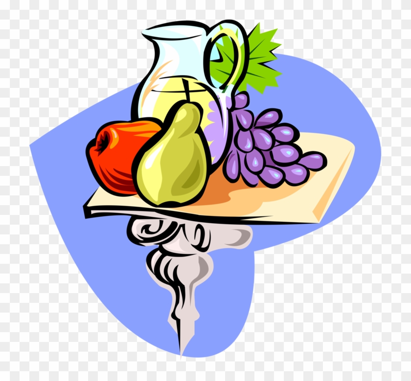 Frutas E Vinho Livre De Direitos Vetores Clip Art Ilustração - Frutas E Vinho Livre De Direitos Vetores Clip Art Ilustração #1401903