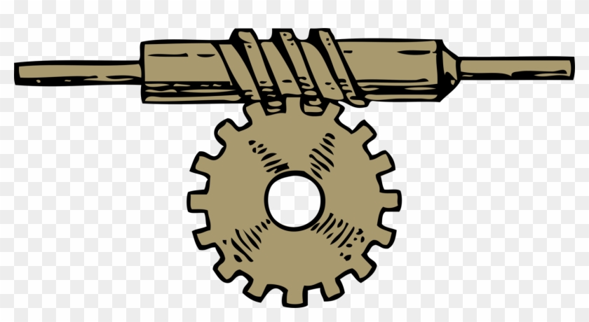 Cog Gear Horizontal - Worm And Worm Gear Diagram #1401936