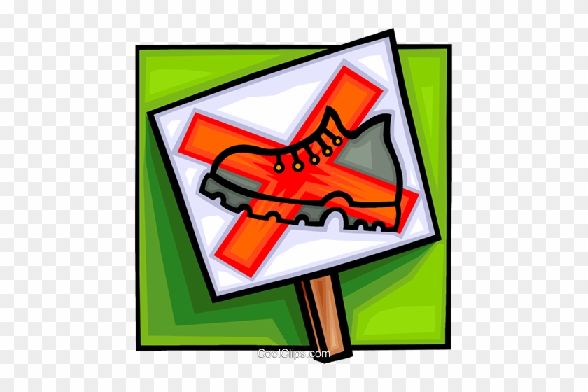 Do Not Walk Sign, Sign Royalty Free Vector Clip Art - Hiking #1405025