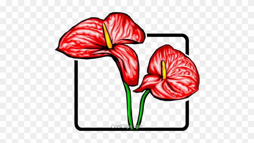 Red Flower Royalty Free Vector Clip Art Illustration - Clip Art #1405958