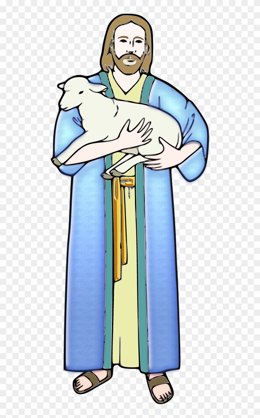 Jesus Christ Sheep - Jesus Con Ovejas Png #1406177