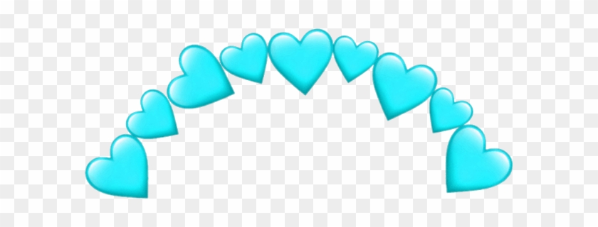 Emoji Heart Blue Green Love - Heart #1406331