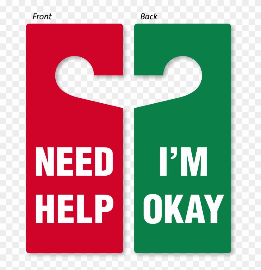 I'm Okay Door Hanger - Door Hanger Hd Png #1406376