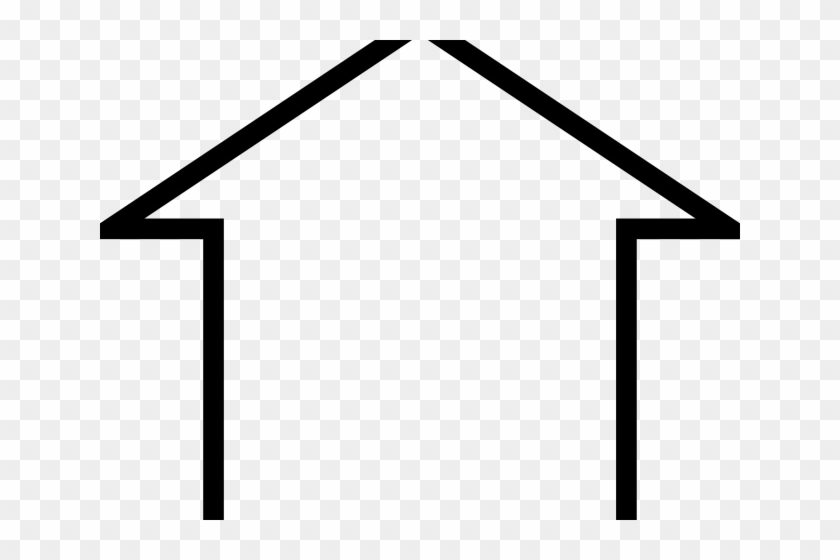 White House Clipart Basic - Simple House Outline #1406943