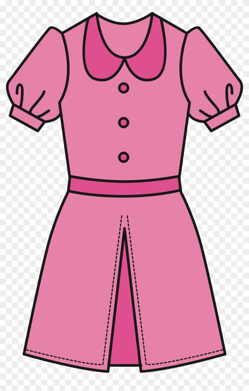 Big Image - Clip Art Pink Dress #1408744