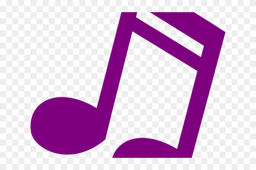 Note Clipart Purple Music - Clip Art #1411236