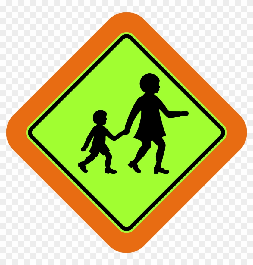 Open - School Crossing Sign Australia #220200