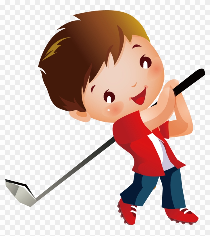 kids golf clip art