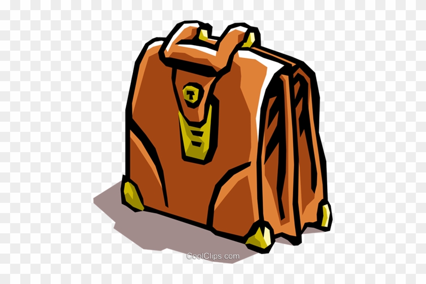 Briefcase Royalty Free Vector Clip Art Illustration - Teacher Tools #1412241