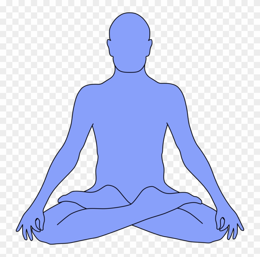 All Photo Png Clipart - Outline Of Person Meditating #1413646