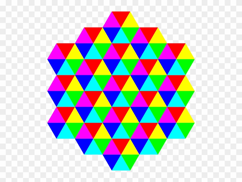 Triangle Tessellation 6 Color - Tessellation Art Math #1414945