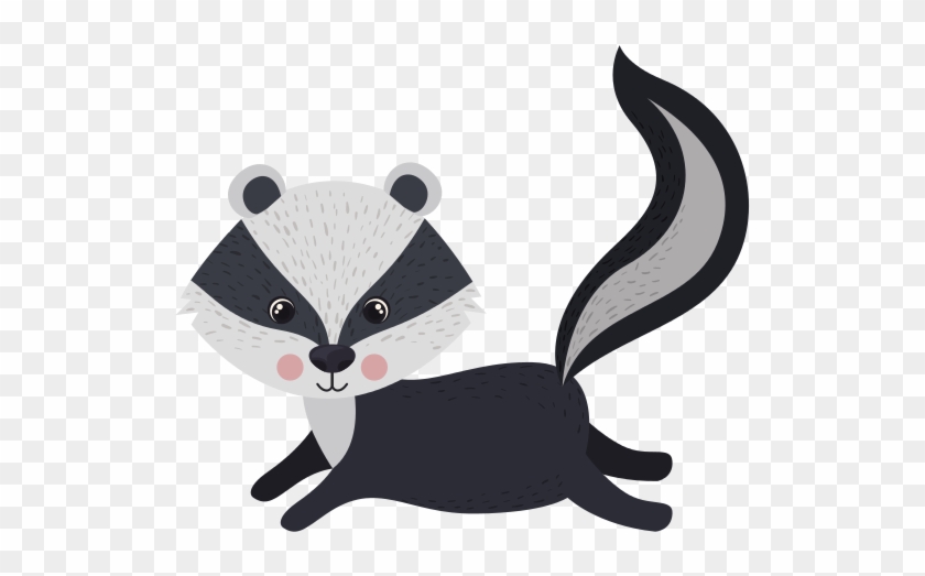 Isolated Skunk Cartoon Design - Desenho De Gambá #1415494