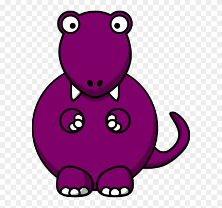 Purple Clipart T Rex - Dinosaur Clip Art #1415841