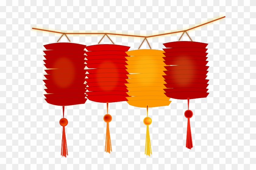 Lantern Clipart Chinese Culture - Chinese New Year Lanterns Clipart #1415925