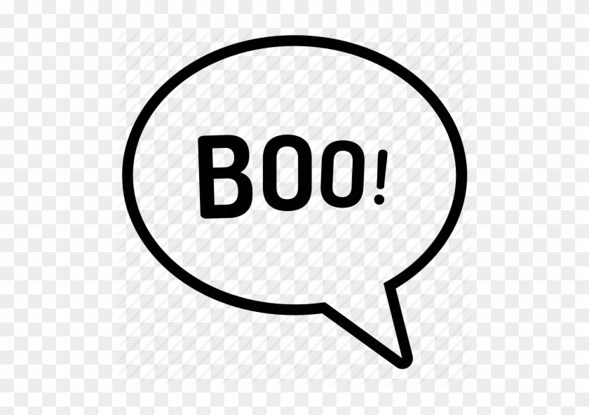 Halloween Boo Speech Bubble #1416023